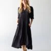 Natural Life Rebecca Tiered Dress - Black -Natural Life Shop 1A2A5624