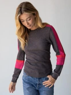 Natural Life London Trim Top - Charcoal