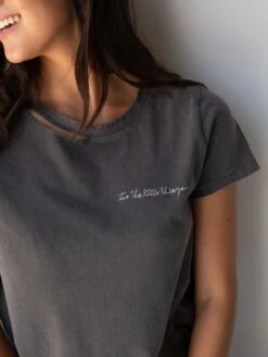 Natural Life Noah Distressed Tee - Charcoal