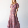 Natural Life Bella Maxi Dress - Red Olive Leaf -Natural Life Shop 484A5278 20copy