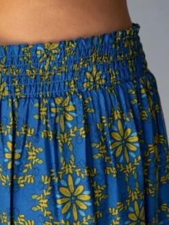 Natural Life Maylin Midi Skirt - Blue Border Print -Natural Life Shop 484A6345 20copy