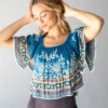 Natural Life Sabrina Crop Top - Navy Borders -Natural Life Shop 484A6758 20copy
