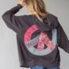 Natural Life Applique Zip-Up Hoodie - Charcoal Peace -Natural Life Shop 484A7040 20copy