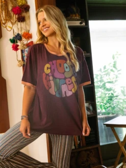 Natural Life Ringer Oversized Tee Shirt - Choose Kindness
