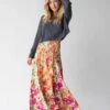 Natural Life Favorite Convertible Skirt - Fuschia Floral -Natural Life Shop 484A8234
