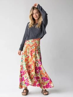 Natural Life Favorite Convertible Skirt - Fuschia Floral