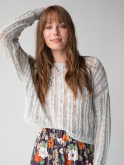 Natural Life Millie Cropped Sweater - Light Blue -Natural Life Shop 484A9944 20copy