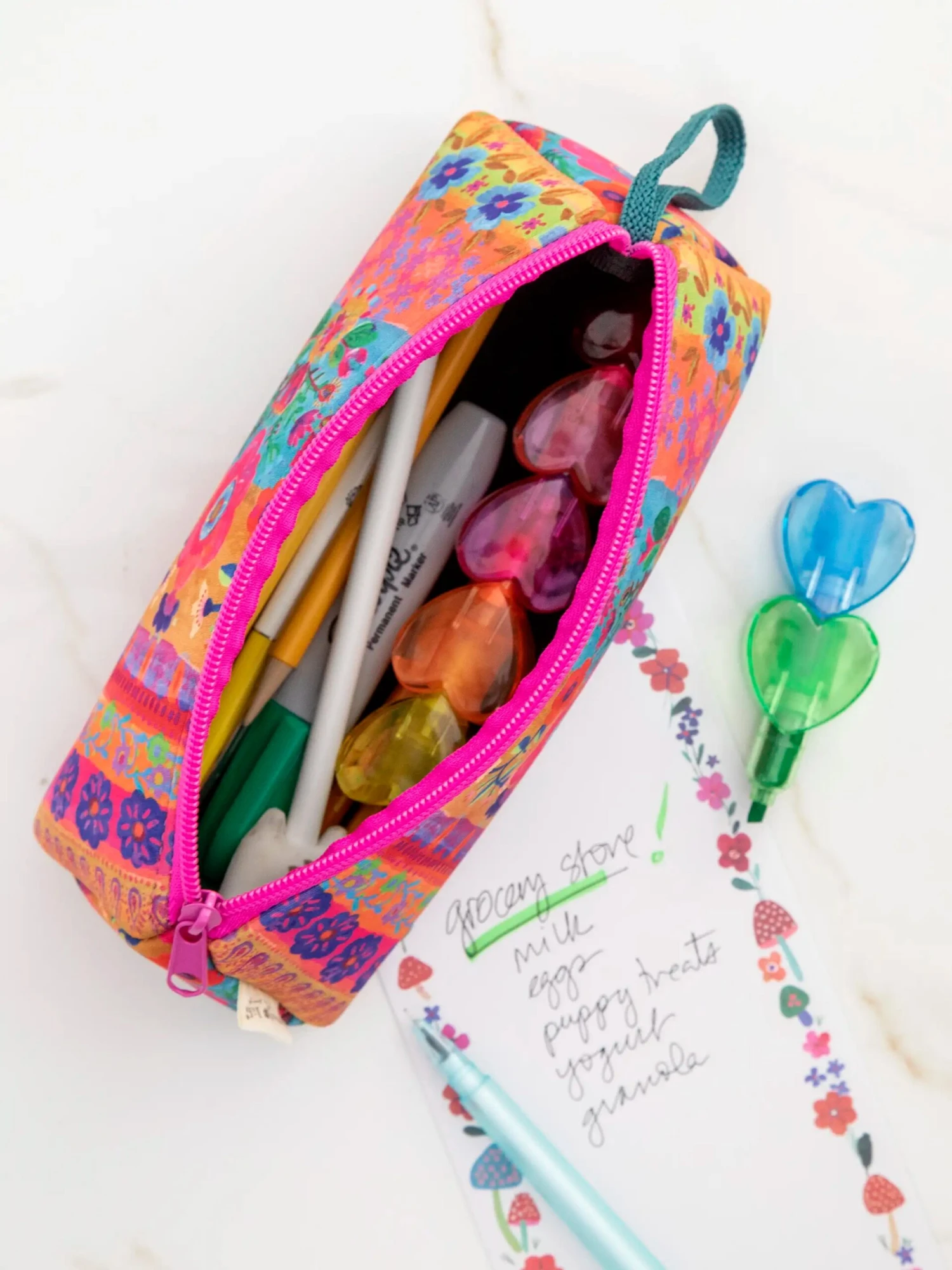 Natural Life Neoprene Pencil Pouch 3 Natural Life Neoprene Pencil Pouch