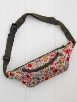 Natural Life Neoprene Fanny Pack - Pink Red Mustard
