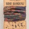 Natural Life Full Boho Bandeau® Headband - Dark Patchwork -Natural Life Shop BBW329 1