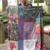 Natural Life Cozy Throw Blanket - Block Patchwork -Natural Life Shop BLKT230 3