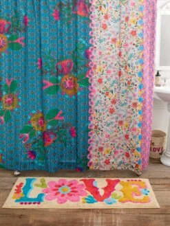 Natural Life Tufted Runner Bath Mat - Love