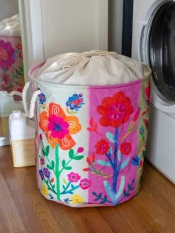 Natural Life Boho Printed Laundry Hamper - Floral