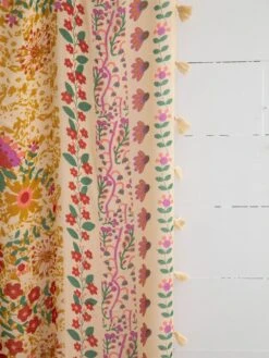 Natural Life Printed Curtain Panel - Coral Jade Motif -Natural Life Shop CRT000010 1