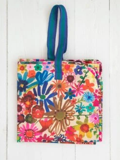 Natural Life XL Zip Tote Bag - Grateful -Natural Life Shop GBAG000060 2