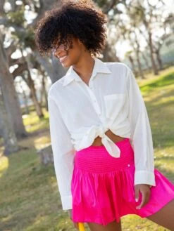 Natural Life Daisy Skort - Hot Pink